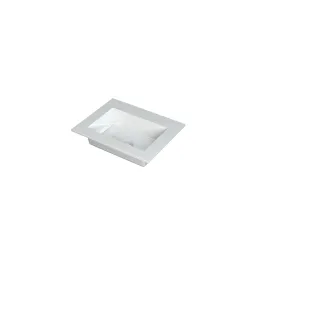 INK Kraft Central washbasin - 1 sink - without tap hole - 60x45x1 cm - Polystone gloss white