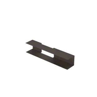 INK Linea shelf to be combined with fountain mirror - 36x7x7 cm - Brushed stainless steel