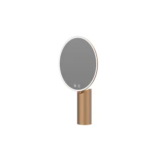 INK Make-up mirror incl. 3 settings LED - 38x23 cm - Brushed copper