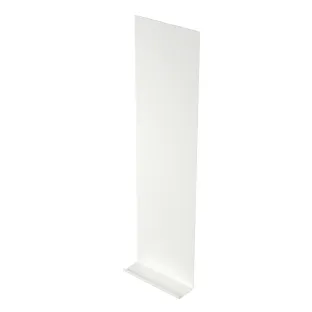 INK Note fountain shelf made of steel - 20x6x72 cm - Gloss white