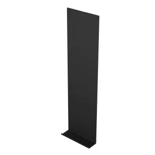 INK Note fountain shelf made of steel - 20x6x72 cm - Matt black