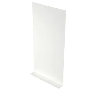 INK Note fountain shelf made of steel - 36x6x72 cm - Gloss white