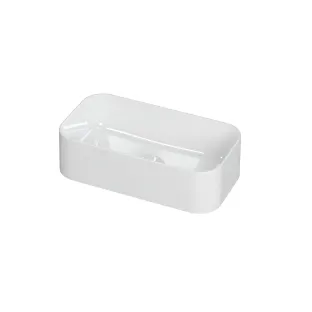 INK Spirit surface-mounted washbasin porcelain - rectangular - without tap hole - 45x24x12 cm - gloss white