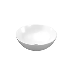 INK Otello large countertop washbasin - 40x40x12 cm - porcelain gloss white