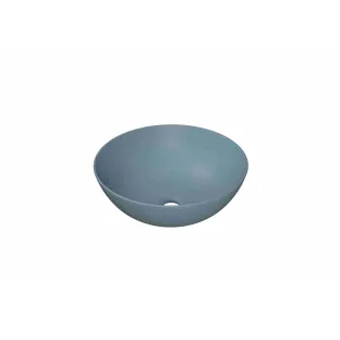 INK Otello large surface-mounted washbasin - 40x40x12 cm - porcelain matt light blue