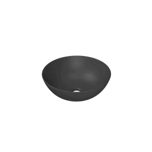 INK Otello large countertop washbasin - 40x40x12 cm - porcelain matt midnight grey