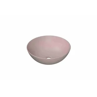 INK Otello large countertop washbasin - 40x40x12 cm - porcelain matt powder pink