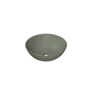 INK Otello large surface-mounted washbasin - 40x40x12 cm - porcelain matt retro green