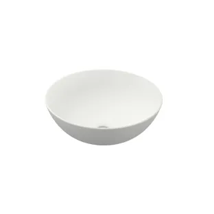 INK Otello large countertop washbasin - 40x40x12 cm - porcelain matt white