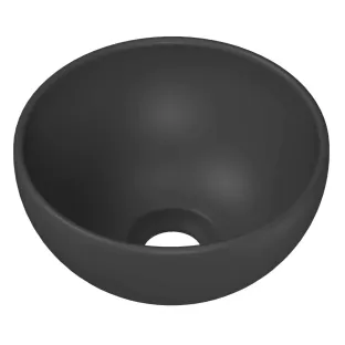 INK Otello XS fountain bowl - 24x24x12 cm - porcelain matt midnight gray