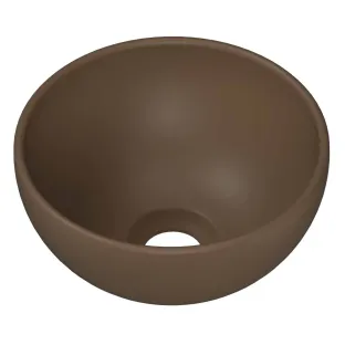 INK Otello XS fountain bowl - 24x24x12 cm - porcelain matt mocha brown