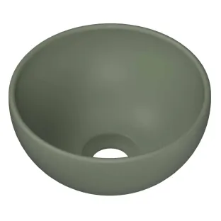 INK Otello XS fountain bowl - 24x24x12 cm - porcelain matt retro green