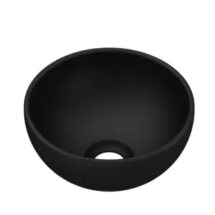 INK Otello XS fountain bowl - 24x24x12 cm - porcelain matt black