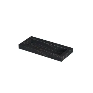 INK Pitch Washbasin central - 1 sink - 1 tap hole - 100x45x9 cm - Ceramic lauren black matt