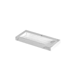 INK Pitch Washbasin central - 1 sink - 1 tap hole - 100x45x9 cm - Ceramic statuario gloss