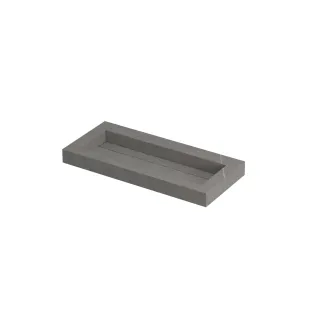 INK Pitch Central washbasin - 1 sink - without tap hole - 100x45x9 cm - Ceramic Armani grey matt