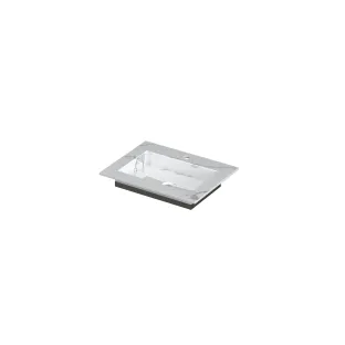 INK Post Washbasin central - 1 sink - 1 tap hole - 60x45x1 cm - Ceramic statuario gloss