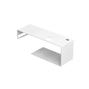 INK Smart steel fountain tray - 1 tap hole - towel holder left - 54x18x20 cm - Matt white