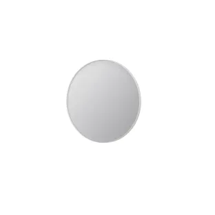 INK SP15 mirror - round - recessed in aluminum frame - 80x4x80 cm - Matt white