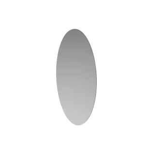 INK SP16 mirror - oval on aluminum frame - 30x3x60 cm