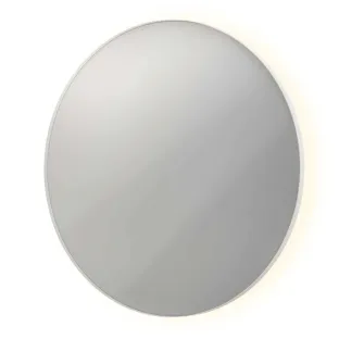 INK SP17 mirror - round in steel frame - dimmable indirect LED with sensor switch - heating - warm and cold light - 120x4x120 cm - Matt white