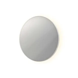 INK SP17 mirror - round in steel frame - dimmable indirect LED with sensor switch - heating - warm and cold light - 60x4x60 cm - Matt white