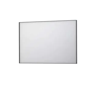 INK SP18 mirror - rectangular in steel frame - 120x4x80 cm - Matt black