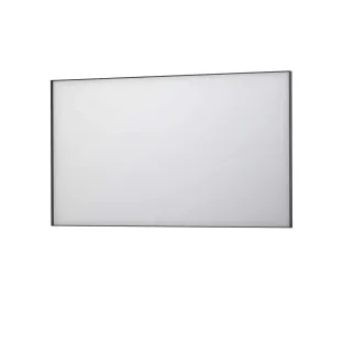 INK SP18 mirror - rectangular in steel frame - 140x4x80 cm - Matt black