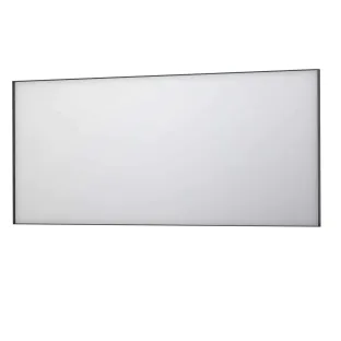 INK SP18 mirror - rectangular in steel frame - 180x4x80 cm - Matt black