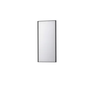 INK SP18 mirror - rectangular in steel frame - 40x4x80 cm - Matt black