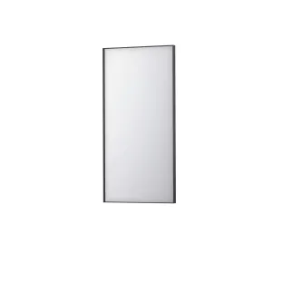 INK SP18 mirror - rectangular in steel frame - 50x4x100 cm - Matt black