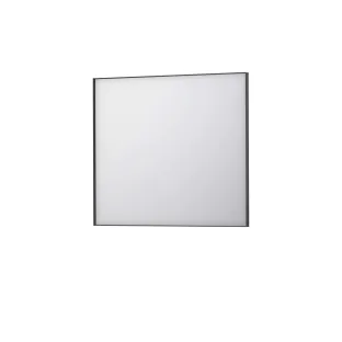 INK SP18 mirror - rectangular in steel frame - 90x4x80 cm - Matt black