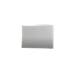 INK SP19 mirror - rectangular in steel frame - dimmable direct LED with sensor switch - heating - warm and cold light - 120x4x80 cm - Matt white