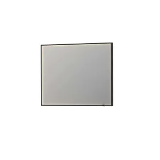 INK SP19 mirror - rectangular in steel frame - dimmable direct LED with sensor switch - heating - warm and cold light - 120x4x80 cm - Matt black