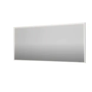 INK SP19 mirror - rectangular in steel frame - dimmable direct LED with sensor switch - heating - warm and cold light - 180x4x80 cm - Matt white