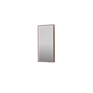 INK SP19 mirror - rectangular in steel frame - dimmable direct LED with sensor switch - heating - warm and cold light - 40x4x80 cm - Brushed copper