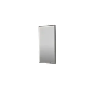 INK SP19 mirror - rectangular in steel frame - dimmable direct LED with sensor switch - heating - warm and cold light - 40x4x80 cm - Brushed stainless steel