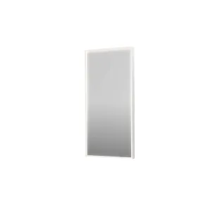 INK SP19 mirror - rectangular in steel frame - dimmable direct LED with sensor switch - heating - warm and cold light - 50x4x100 cm - Matt white