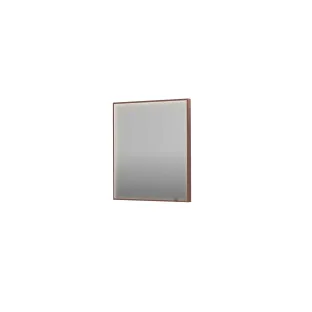 INK SP19 mirror - rectangular in steel frame - dimmable direct LED with sensor switch - heating - warm and cold light - 70x4x80 cm - Brushed copper