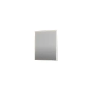 INK SP19 mirror - rectangular in steel frame - dimmable direct LED with sensor switch - heating - warm and cold light - 70x4x80 cm - Matt white