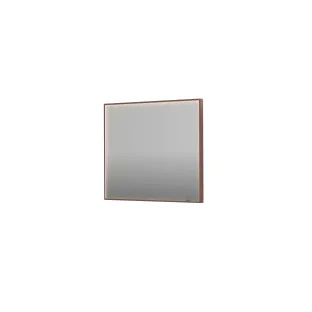 INK SP19 mirror - rectangular in steel frame - dimmable direct LED with sensor switch - heating - warm and cold light - 90x4x80 cm - Brushed copper