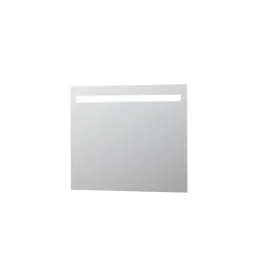 INK SP2 mirror - horizontal LED lighting with dimmable sensor switch - warm and cold light - 100x3x80 cm - Silver