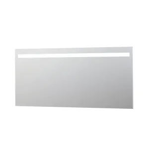 INK SP2 mirror - horizontal LED lighting with dimmable sensor switch - warm and cold light - 160x3x80 cm - Silver