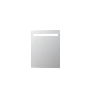 INK SP2 mirror - horizontal LED lighting with dimmable sensor switch - warm and cold light - 70x3x80 cm - Silver