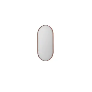 INK SP20 mirror - oval in steel frame - 40x80 cm - Brushed copper