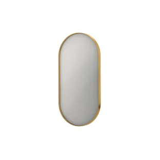 INK SP20 mirror - oval in steel frame - 40x80 cm - Matt gold