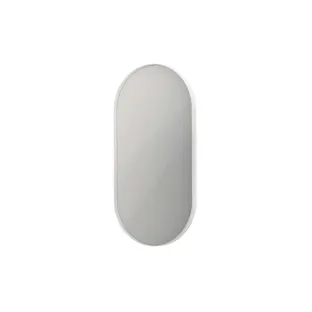 INK SP20 mirror - oval in steel frame - 40x80 cm - Matt white