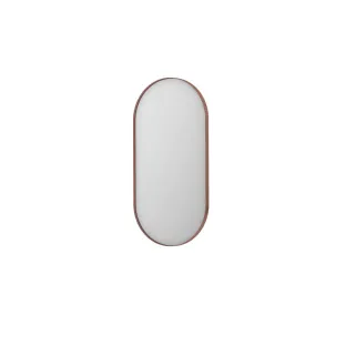 INK SP20 mirror - oval in steel frame - 50x100 cm - Brushed copper