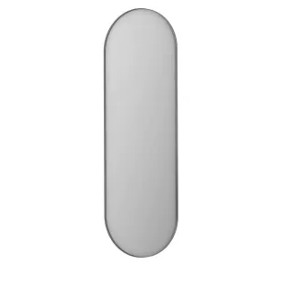 INK SP20 mirror - oval in steel frame - 60x180 cm - Brushed stainless steel