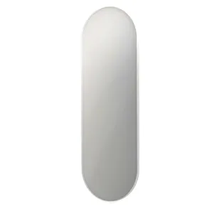 INK SP20 mirror - oval in steel frame - 60x180 cm - Matt white